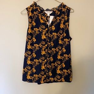 Sleeveless chiffon top